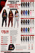 Community Wear Unlimited leggings and crop tops