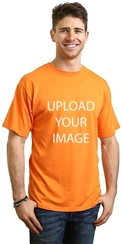 Custom Printed Men's Bamboo Viscose/Organic Cotton Short Sleeve T-Shirt