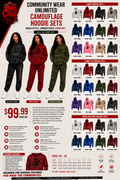 Camouflage hoodie set